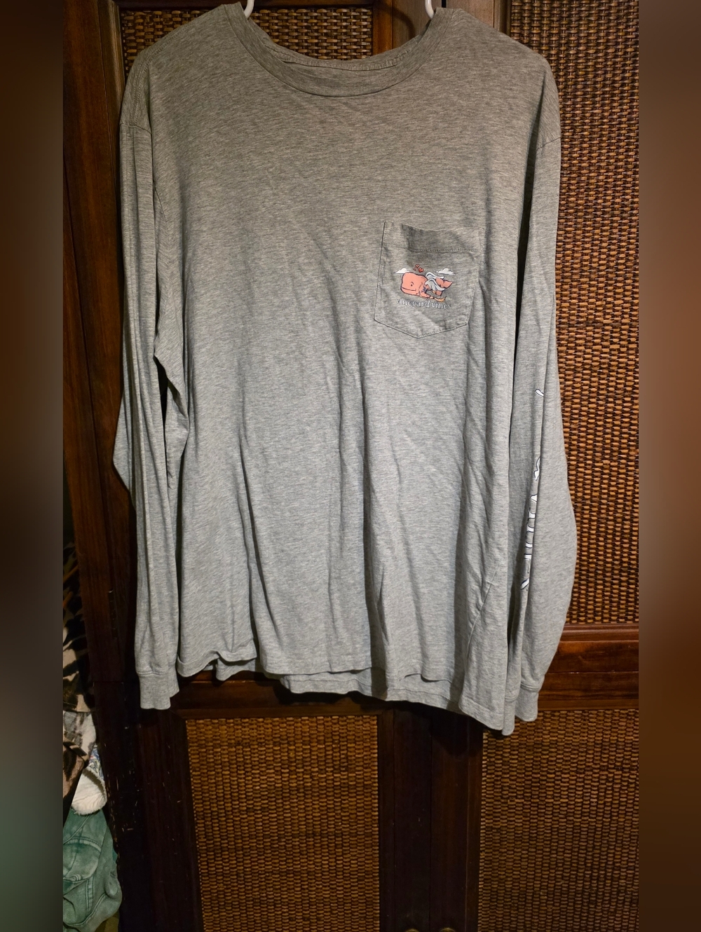 Vineyard Vines Men's Long Sleeve Pocket Tee - Valentines Large